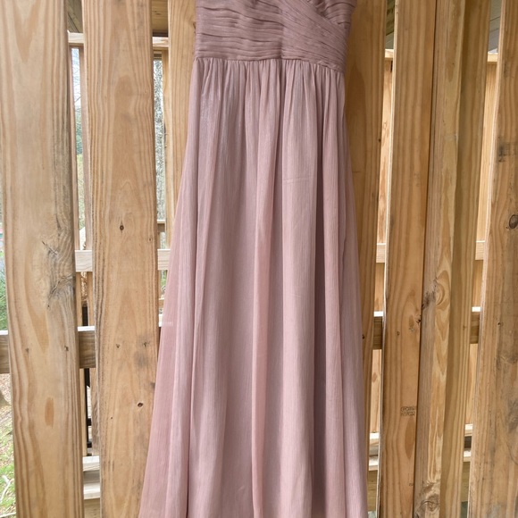 BHLDN Bridesmaids Dress Dusty Rose - Monique Lhuillier designer - Picture 5 of 6